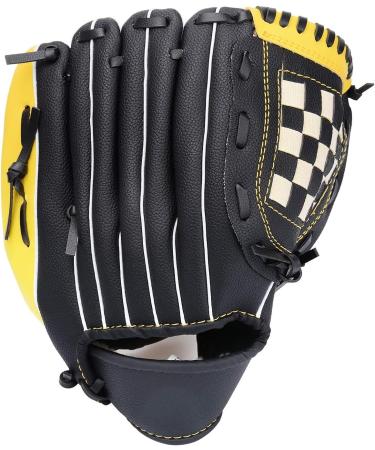 Acidea 10.5 Yellow Baseball Glove | Adjustable PU Leather Sports Glove for Kids Teens & Adults | Right/Left Hand - Buy Online on GoSupps.com