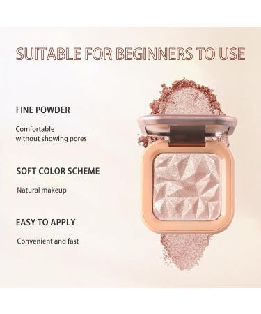 Shefave Highlighter Makeup Palette - Nude Pink Shimmer Colors Powder | Long Lasting & Lightweight Silky Formula | Highly Pigmented Cosmetics Gift | 40g - Buy Online on GoSupps.com