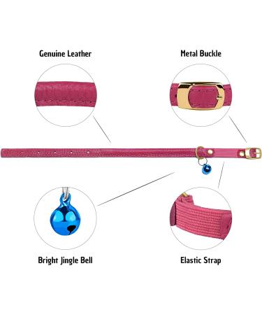 Murom Rolled Leather Cat Collar - Adjustable Safety Collar for Cats - Various Colors Available - Buy Online on GoSupps.com