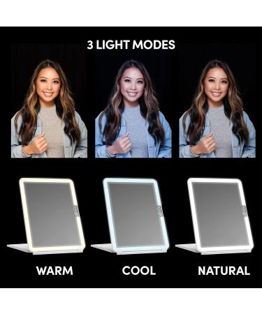 Case-Mate LuMee Studio LED Makeup Mirror - 3 Light Modes - Lightweight & Travel-Friendly - White - Buy Online on GoSupps.com