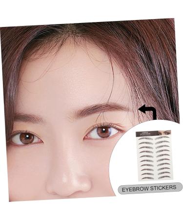 FOMIYES 72 Sheets Waterproof Eyebrow Stickers Water Proof Stickers Hair Eyebrows Brown Makeup Tools 6d - Buy Online on GoSupps.com