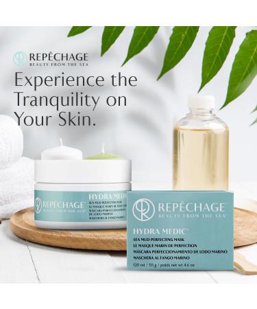 Repechage Sea Mud Mask - Deep Exfoliating Pore Cleanser for All Skin Types | 4 fl. oz. Acne Treatment for Brightening & Clarity - Buy Online on GoSupps.com