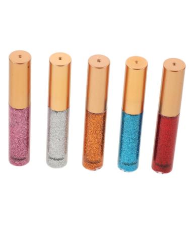 DRESSOOS 5pcs Sparkle Eyeliner Liquid Eyeshadow Glitter Chameleon Eye Liner Glitter Powder Eyeliner