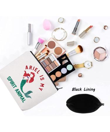 Levlo Mermaid Ariel Cosmetic Bag - Perfect Makeup Bag for Ariel Lovers | Ideal Gift for Mermaid Fans - Buy Online on GoSupps.com