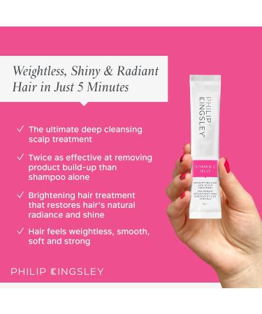 Philip Kingsley Vitamin C Jelly Detoxifying Hair & Scalp Treatment | Achieve Weightless Shiny & Radiant Hair in 5 Minutes - 4 x 5g - Buy Online on GoSupps.com