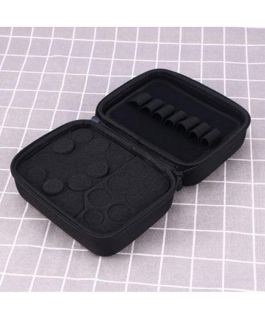 Exceart Essential Oil Carrying Case - Portable Travel Lipstick Bottle Holder Bag in Blue & Black | Ideal for Essential Oils & Makeup - Buy Online on GoSupps.com