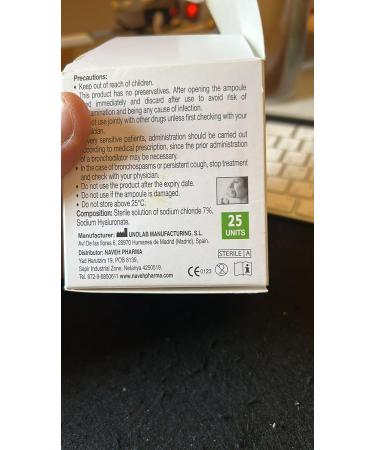 Nebuliz Hypertonic Saline Solution Vials - 25 Single-Dosage 5ml Sterile Vials with Sodium Hyaluronate and Hyaluronic Acid - Preservative-Free for Inhalation Therapy - All Ages - Buy Online on GoSupps.com