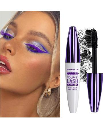 Waterproof 4D Silk Fiber Lash Mascara - Hypoallergenic Volumizing Eyelash Mascara - Brown Color - Smudge-Proof & Easy to Apply - Perfect Gift for Women - Buy Online on GoSupps.com
