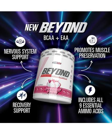 EHPlabs Beyond BCAA & EAA Powder - Peach Candy Rings - 10g BCAAs - Post Workout Muscle Recovery Drink - Buy Online on GoSupps.com