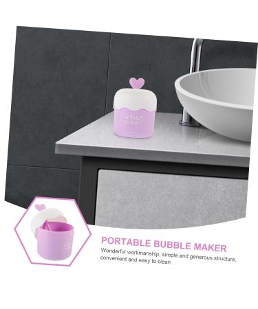 FRCOLOR 4 Pcs Portable Bubble Maker - Face Foam Maker Cup for Gentle Cleansing - Violet (Pack of 1 - Buy Online on GoSupps.com