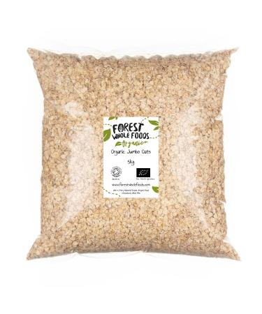 Forest Whole Foods Organic Jumbo Oats (5kg) 5 kg (Pack of 1)