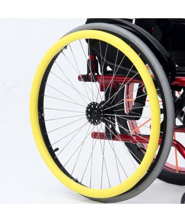 Wheelchair Push Rim Covers Wheelchair Accessories Wear-Resistant Hand Push Cover Wheelchair Rear Wheel Push Protective Cover/Sleeve 24 inch/D