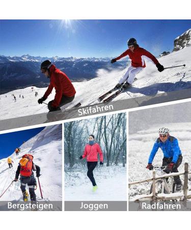 JTEG Unisex Ski Socks - Thermo Knee Socks for Winter Sports | 2 Pairs Red-Orange for Men Women & Kids - Buy Online on GoSupps.com