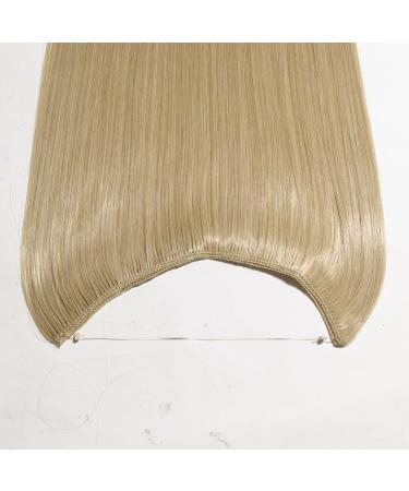 20 Inches Straight Hair Extensions Secret Headband No Clip Easy Invisible Crown Wire in Hair Extensions Hairpiece for Women Ash blonde mix bleach blonde Ash blonde mix bleach blonde 20 Inch - Buy Online on GoSupps.com