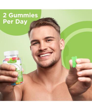 Softbear Creatine Monohydrate Gummies - Vegan Muscle Builder Supplement | 5000mg Creatine HCL | Pre Workout | 120 Mixed Fruit Gummies (Pack of 2) - Ideal for Men & Women - Buy Online on GoSupps.com