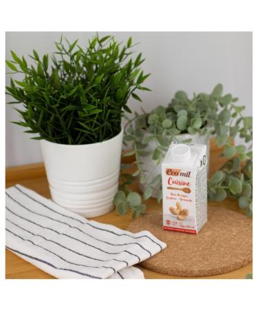 Buy EcoMil Organic Cashew Cooking Cream - 200 ml | Plant-Based & Dairy-Free Cashew Cuisine - Buy Online on GoSupps.com