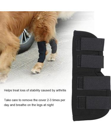 Stability Support Dog Leg Support Neoprene Pet Knee Guard Stabilize Arthritis for Dog Leg Guard(Black S) - Buy Online on GoSupps.com