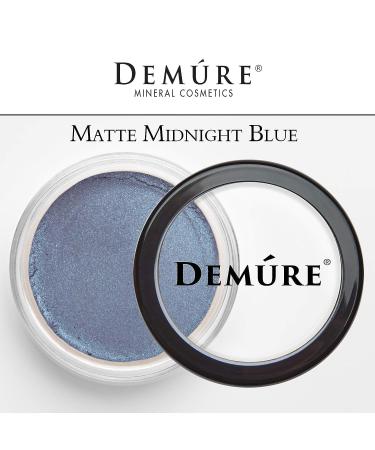 Demure Mineral Makeup Midnight Blue Matte Eyeshadow - Professional Loose Powder Eye Makeup - Buy Online on GoSupps.com
