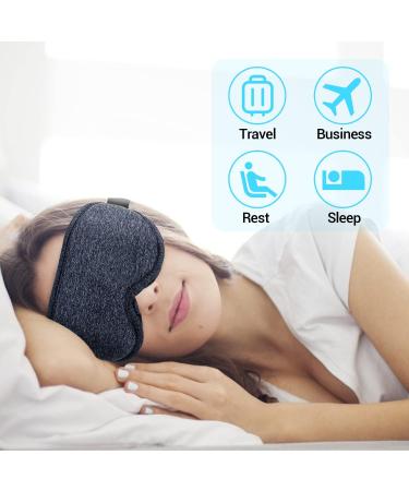 Zurzache Sleep Mask - 3D Comfort Light Blockout for Women and Men - Ultra Soft Eye Shade Cover for Sleeping, Travel, and Nap - Dark Grey - Buy Online on GoSupps.com