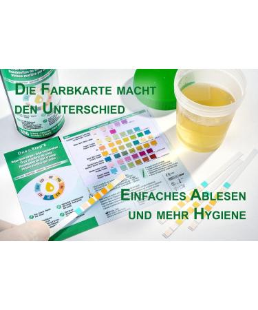 100 Pieces One-Step Urine Test Strips - 8 Indicators for UTI & Urine Analysis - Health Test with Color Card - Fast Shipping Worldwide - Buy Online on GoSupps.com