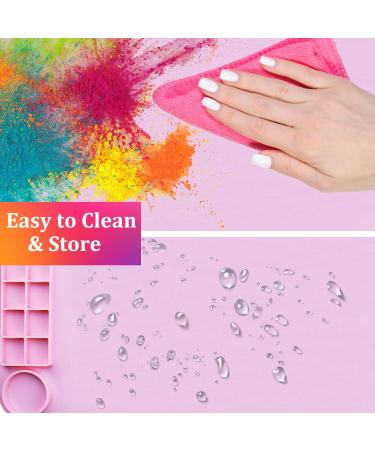 Kids Non-Stick Silicone Craft Mat for Resin Casting and Painting - Pink - Buy Online on GoSupps.com