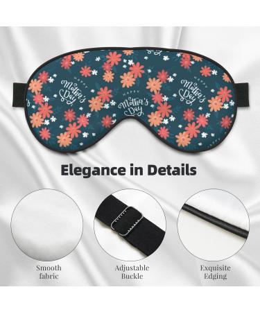 Happy Mother's Day Sleep Eye Mask - Soft Blindfold with Elastic Strap for Travel & Night Sleep - Buy Online on GoSupps.com