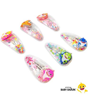 LUV HER Baby Shark Hair Clips For Girls 6pc Cute Hair Clips With Favorite Babyshark Character Charms Magical Confetti Hair Clips for Kids Toddler Hair Accessories Ages 3+ - Buy Online on GoSupps.com