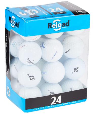 Reload Recycled Golf Balls (24-Pack) of Bridgestone Golf Balls, White(Packaging May Vary)