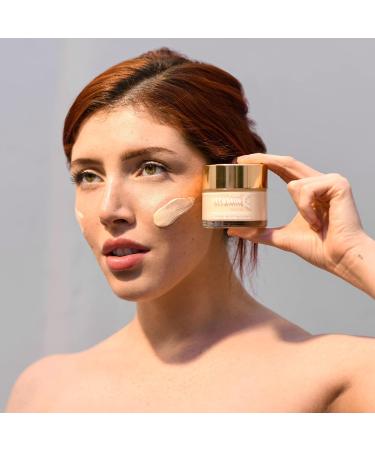 Vitamin C Face Cream - Anti Aging Moisturizer with Ascorbic Acid - 60mL - Even Skin Tone & Boost Collagen - Buy Online on GoSupps.com