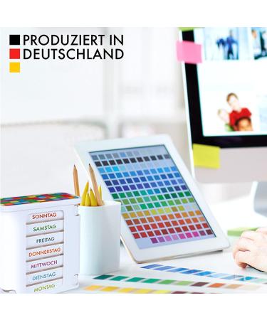 Kerpers 7-Day Pill Organizer | Made in Germany | 4-Compartment Medicine Box for Morning Noon Evening Night | 2-Piece Set (White & Colorful) - Buy Online on GoSupps.com