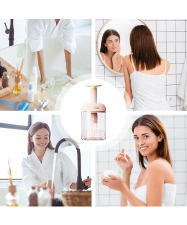 Face Wash Foam Maker Type Rotating Facial Cleanser Foaming Bottle Automatic Rebound | Portable Deep Cleansing Facial Cleansing Tools for Travel Household Rich Lather Pink - Buy Online on GoSupps.com