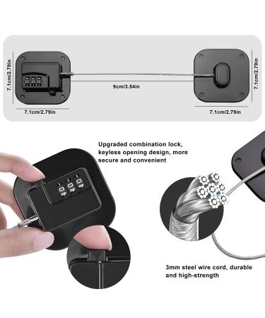Refrigerator Lock with Code - 2 Piece Self-Adhesive Child Safety Lock for Drawers & Cupboards (No Drilling) - Ideal for Kids Under 5 - Buy Online on GoSupps.com