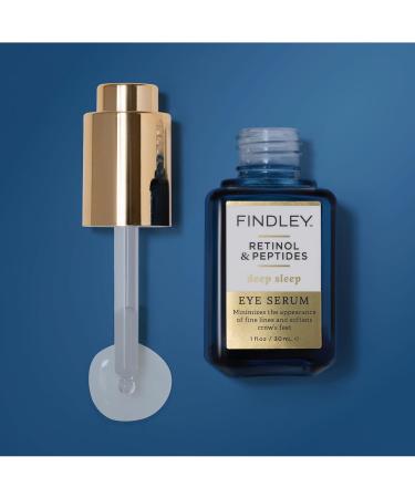 Findley Deep Sleep Eye Serum - Retinol & Peptides for Fine Lines Crow's Feet Puffiness & Dark Circles | Hydrating Anti-Aging Formula (1 Fl Oz - Buy Online on GoSupps.com