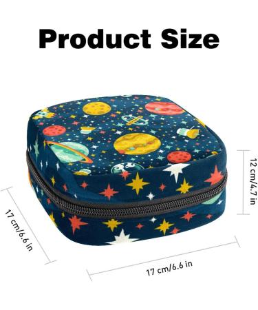 Women s Cartoon Space Rocket Period Kit | Portable Storage Pockets for Feminine Products | Stylish & Practical Keeper Bag - Buy Online on GoSupps.com