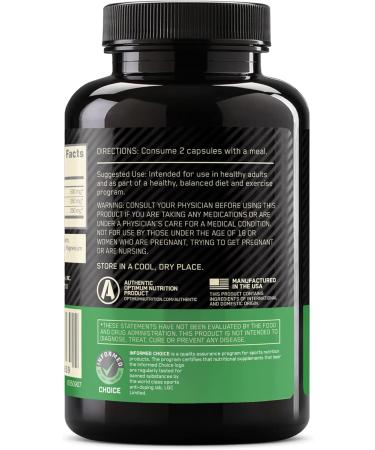 Optimum Nutrition BCAA 1000 Caps - Mega-Size 60 Capsules for Muscle Recovery - Buy Online on GoSupps.com