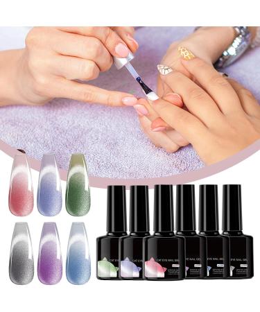Gel Nails | Heat-Sensitive Gel Nails | 6 Easy-to-Apply Manicure Lasts 21 Days Ideal for Travel Beach Wedding - Buy Online on GoSupps.com