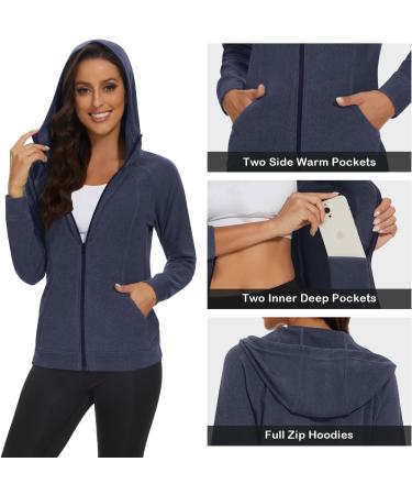 Shop Soneven Women's Lightweight Running Jacket with Hood - Perfect for Autumn & Winter Training - Blue XL - Buy Online on GoSupps.com