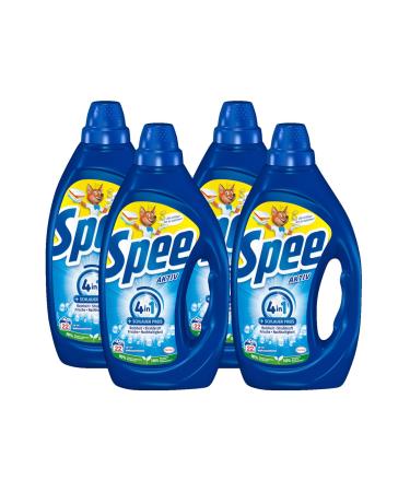 Spee active gel universal 4 + 1 detergent 88 WL (4 x 22 wash loads) liquid detergent with 4 + 1 formula combines purity radiance freshness & sustainability 20 - 95 C 990 ml (4 -pack)
