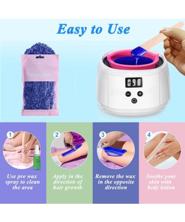 Best Wax Hair Removal Kit | Urbuti Hot Wax Warmer with 4 Flavors & 30ml Pretreatment - International Shipping - Buy Online on GoSupps.com