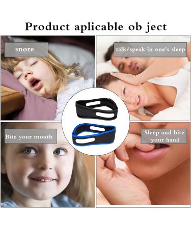 2Pcs Anti Snoring Chin Strap - Comfortable Snore Reducing Aids for Men & Women - Natural Solution - Buy Online on GoSupps.com