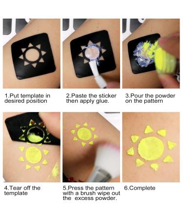 Glitter Tattoo Studio Set 3 - Sparkly & Colorful Temporary Tattoos for Kids - Magical Fake Tattoo Kit for Girls - Arts & Crafts - Buy Online on GoSupps.com