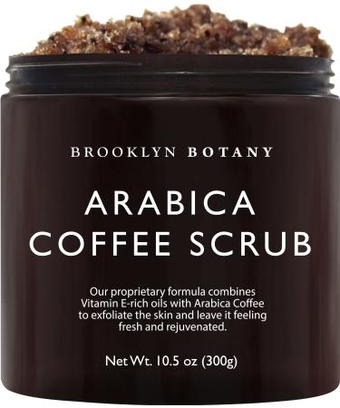 Brooklyn Botany Arabica Coffee Body Scrub - Moisturizing and Exfoliating Body, Face, Hand, Foot Scrub - Fights Stretch Marks, Fine Lines, Wrinkles - Great Gifts for Women & Men - 10.5 oz Coffee 10 Ounce (Pack of 1)