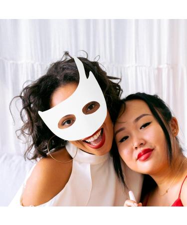 DIYEAH 14pcs Blank White Paper Masks - Perfect for DIY Painting & Masquerade Crafts | International Shipping Available - Buy Online on GoSupps.com
