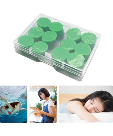 Buy Soft Clay Ear Plugs for Sleeping - 12pcs Lightweight Noise Reduction (0.8cm) - Green - Buy Online on GoSupps.com