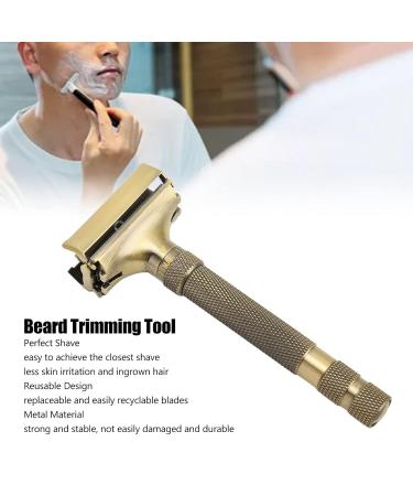 ZJchao Double Edge Security Razor - Reusable Portable Beard Cutter for Men & Women - Long Grip Designed for Precision Shaving - Buy Online on GoSupps.com