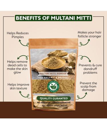 Shop Premium Multani Mitti Powder (250G) - Natural Fuller s Earth for Glowing Skin | International Shipping - Buy Online on GoSupps.com