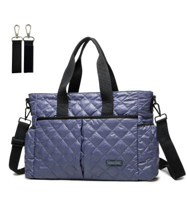 Royalfair baby diaper pocket small for traveling diaper bag messenger messenger with insulating bag and fastening hook (40 x 28 x 12.8 cm violet) 40 x 28 x 12.8 cm violet