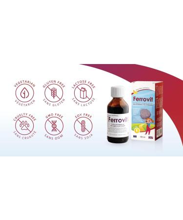 Ferrovit Awakening & Growth FYTO - Iron and B Vitamins for Children and Adults - Fights Fatigue - Brain Development - Natural Banana Flavor - 100 ml - Buy Online on GoSupps.com