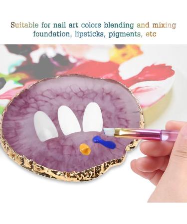 Natural Resin Nail Art Plate Palettes & Gel Polish Holder Rose Red | International Shipping Available - Buy Online on GoSupps.com