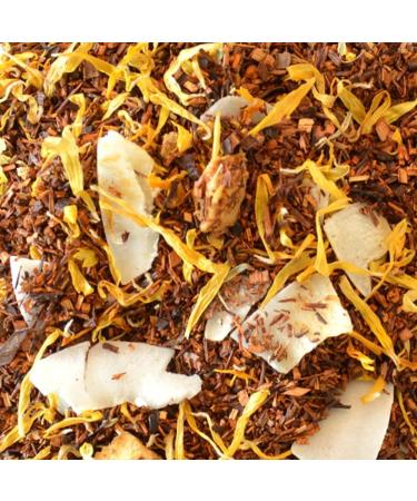 Organic Rooibos Coconut - Pineapple Passoa Colada Rooibos Bulk 100g Bag with Zip 40 Cups 100% Organic Farming Q - Buy Online on GoSupps.com